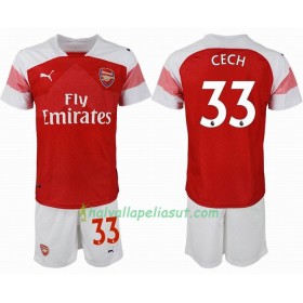 Jalkapallo Pelipaidat Arsenal CECH 33 Lasten Kotipaita 2018-2019 Lyhythihainen